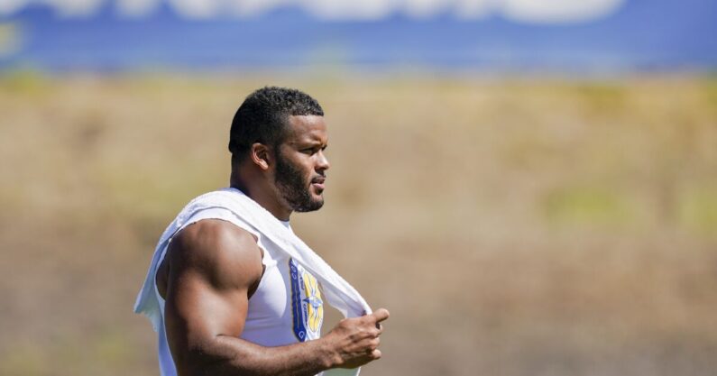 Rams’ Aaron Donald not happy after practice with Raiders