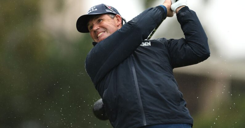 Padraig Harrington fights off rain to grab PGA Tour Champions lead